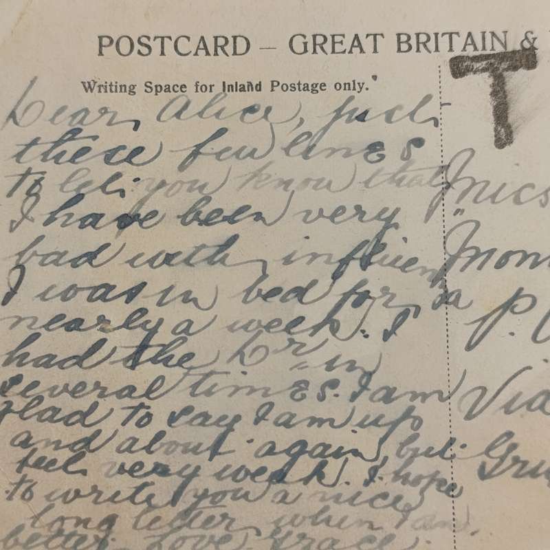 1910 Taxed cover posted without stamp from Uitenhage to Papkuil, Griqualand West - unusual Tax mark
