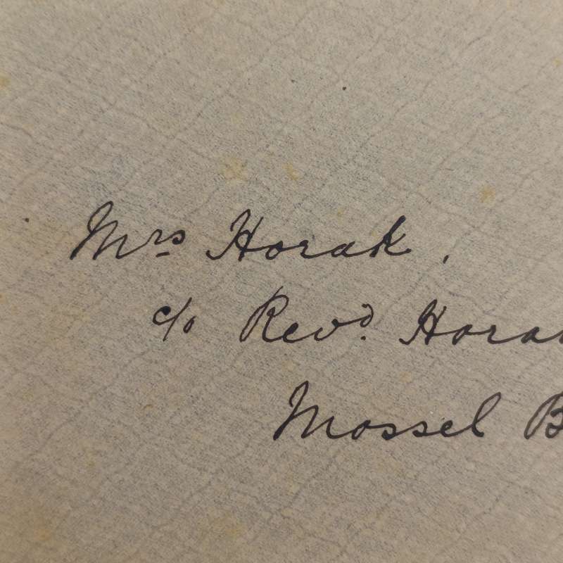 1909 Letter Cape Town to Mossel Bay with Double Circle dated canceller of 1902