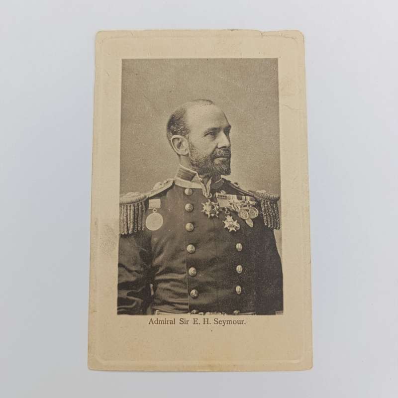 1907/8 Postcard Longlands to Barkley West - Picture of Admiral Sir EH Seymour