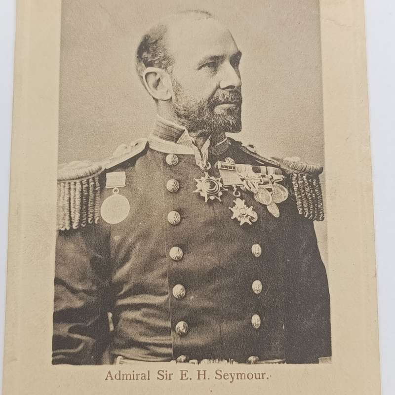 1907/8 Postcard Longlands to Barkley West - Picture of Admiral Sir EH Seymour