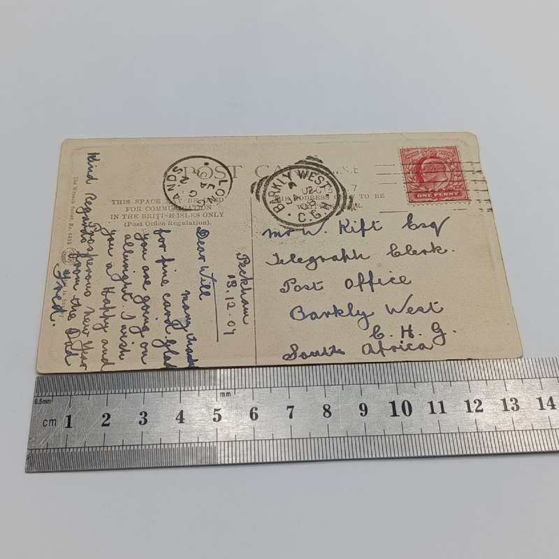 1907/8 Postcard Longlands to Barkley West - Picture of Admiral Sir EH Seymour