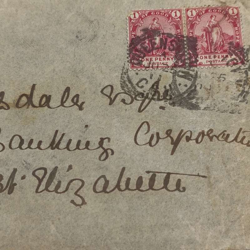 1900 Cape of Good Hope Cover Queenstown to Port Elizabeth