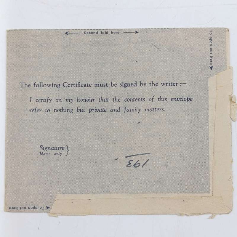Lot of 110 WW2 period letter cards sent to Mrs GJ Strydom of Pinelands by her husband George