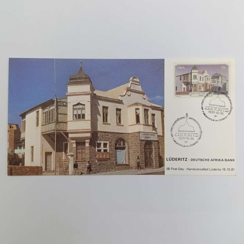 Lot of 4 Luderitz Maxi-cards 1981 - First day handcancelled  in Ludentz