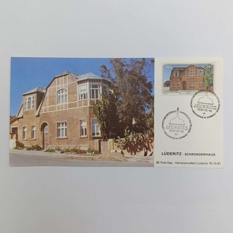 Lot of 4 Luderitz Maxi-cards 1981 - First day handcancelled  in Ludentz