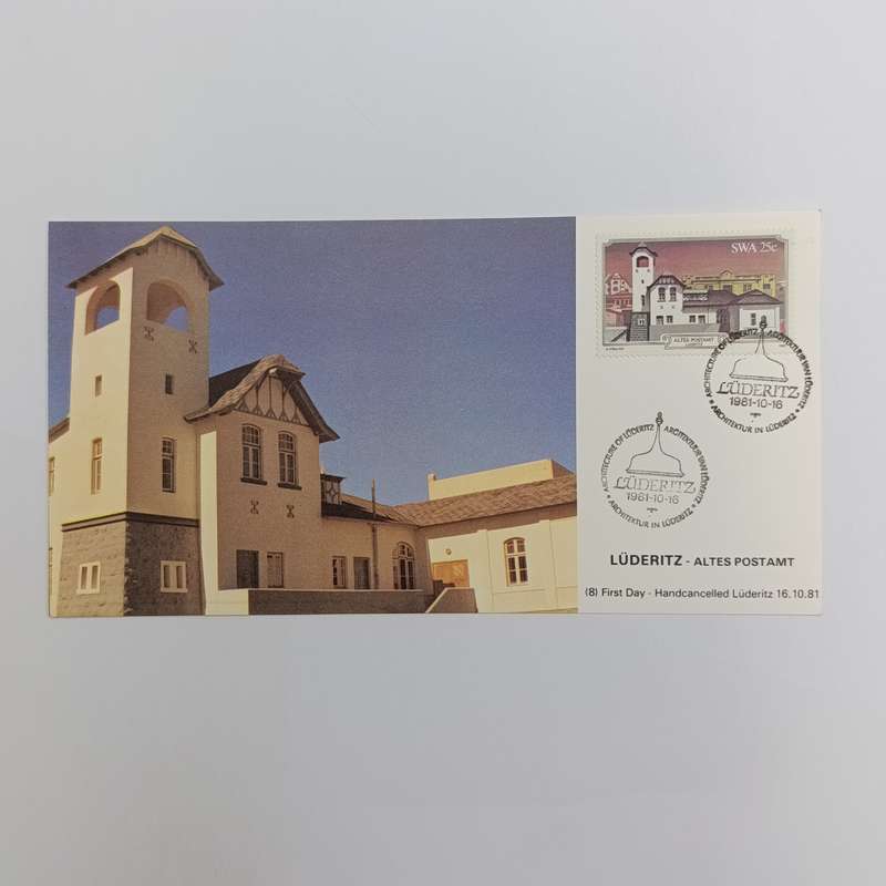 Lot of 4 Luderitz Maxi-cards 1981 - First day handcancelled  in Ludentz