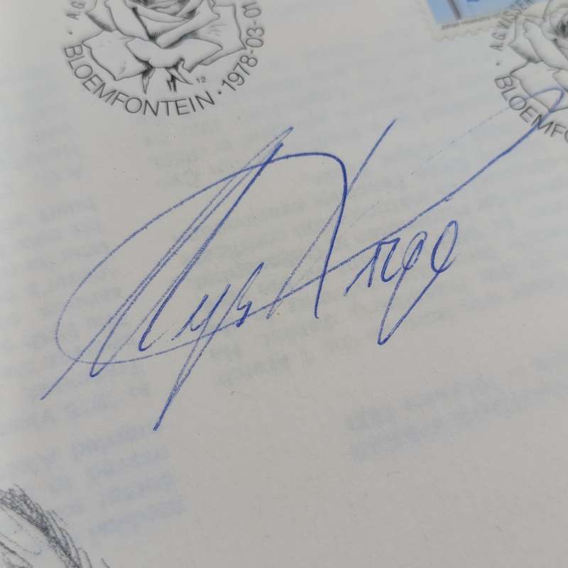 Lot of 13 AG Visser First Day covers issued 1978 - signed by South African poets and writers
