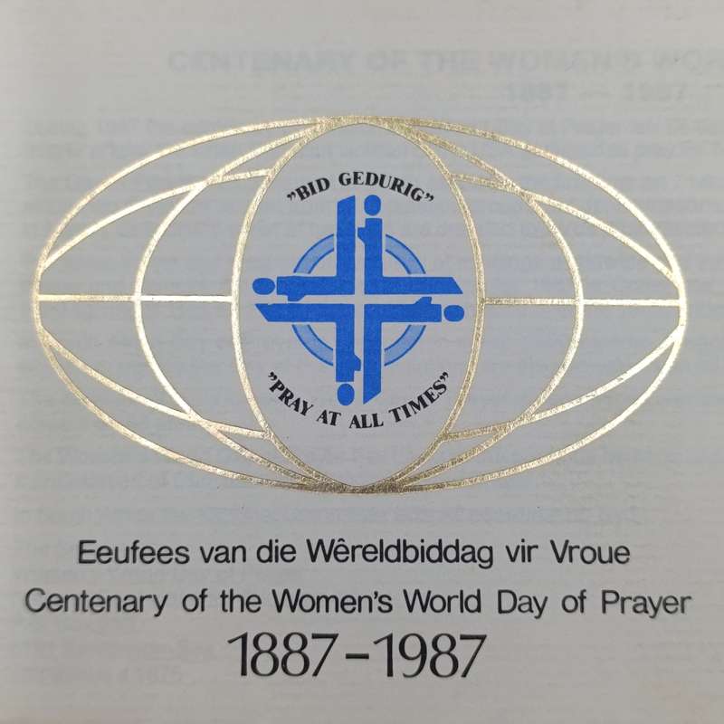Postal cover RSA Centenary of the Women's World day of prayer signed by Elize Botha