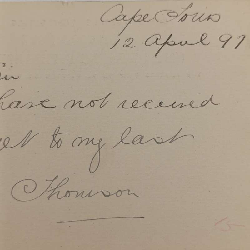 1897 Postcard from Cape Town to Johannesburg, ZAR with SCI postmark