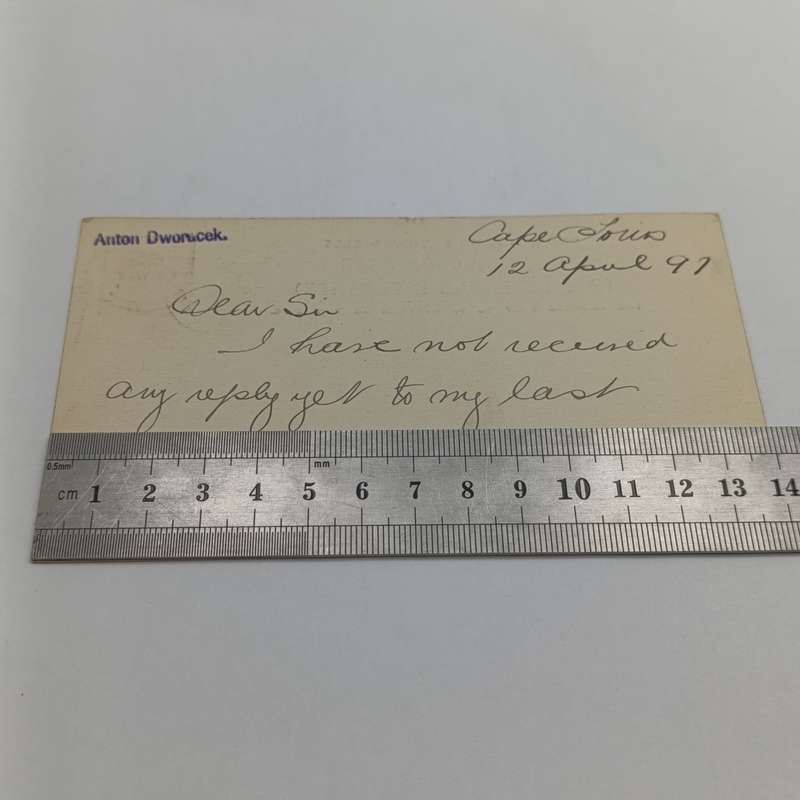 1897 Postcard from Cape Town to Johannesburg, ZAR with SCI postmark