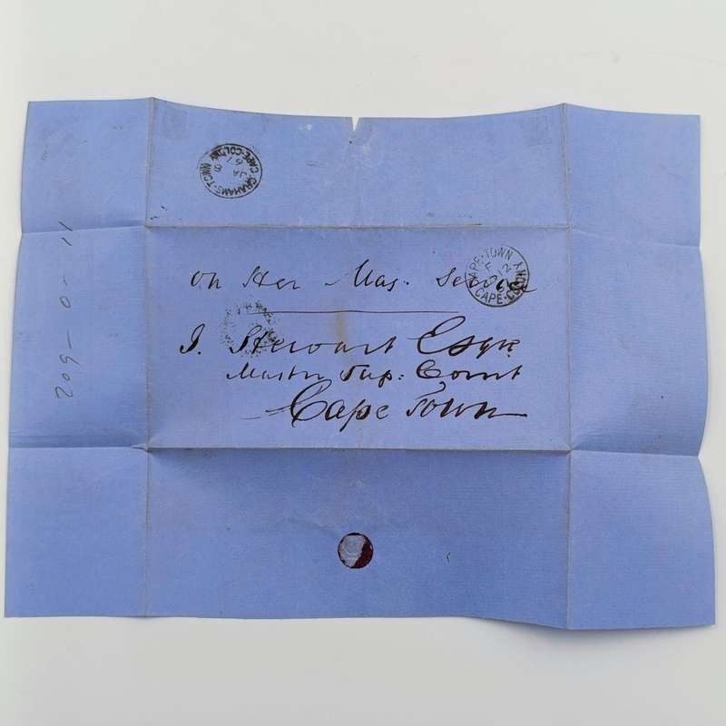 1867 Cape Colony official on Her Majesty's Service cover