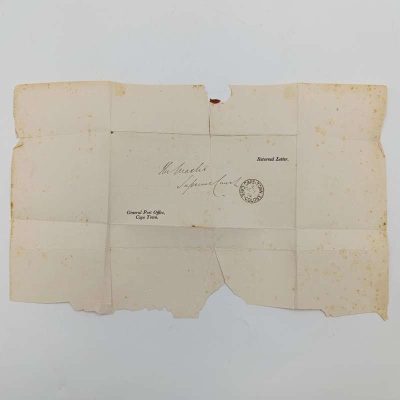 1874 Cape Colony returned letter cover - rarely seen
