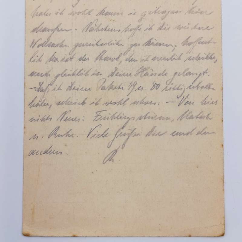 1917 WW1 Feldpostkarte 3rd Bat, 12th Camp Double Train cancel