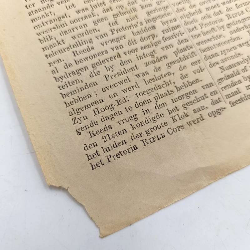 1865 Copy of De Republikein in excellent condition with article about a Commando that went out to f
