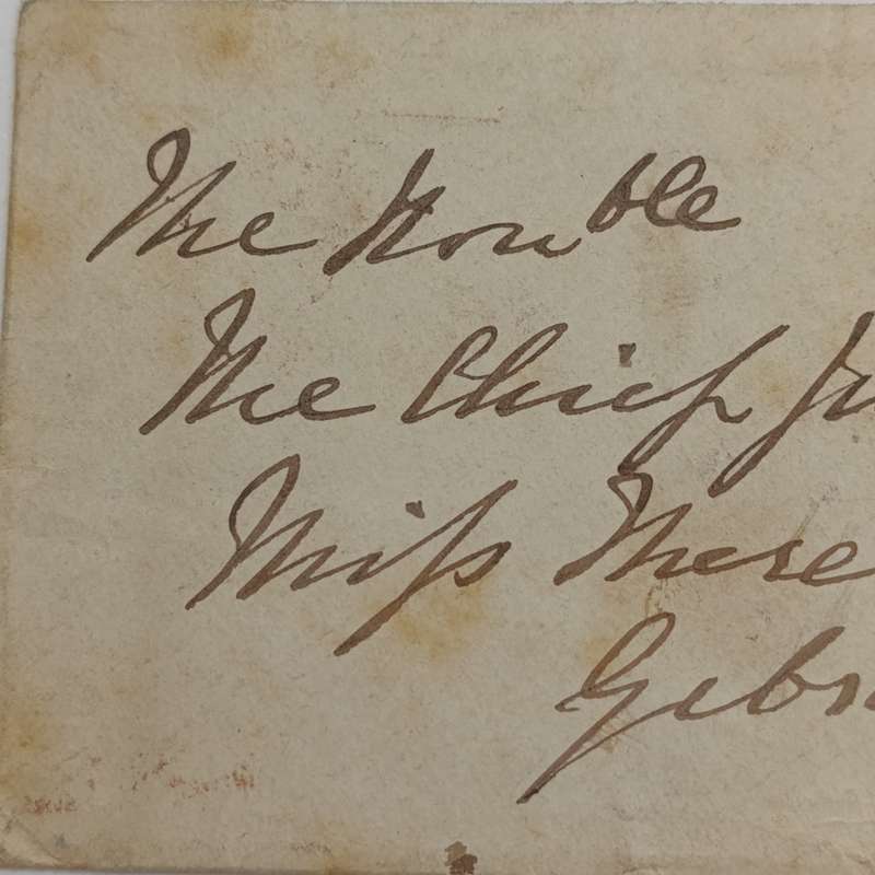 1867 Letter cover Banford, England to Gibraltar addressed to the Chief Justice with sixpence stamp