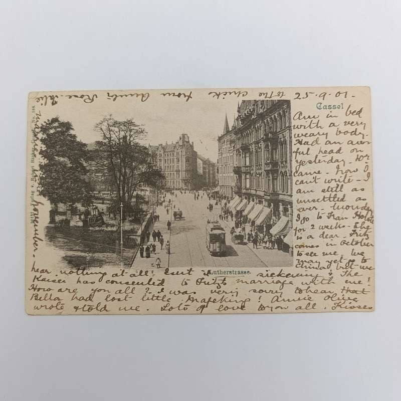 1901 Postcard German Reich to Port Elizabeth, Cape Colony mentioning