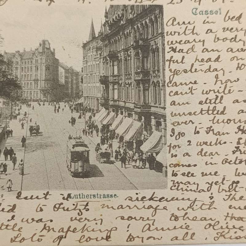 1901 Postcard German Reich to Port Elizabeth, Cape Colony mentioning