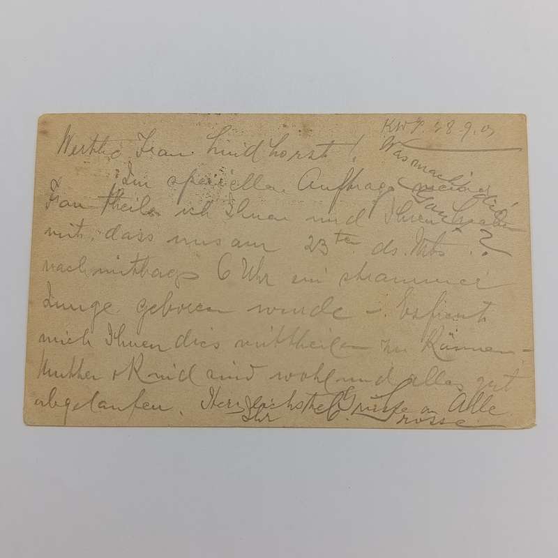 Postcard sent 1901 from King Williams Town, Cape of Good Hope to Berlin