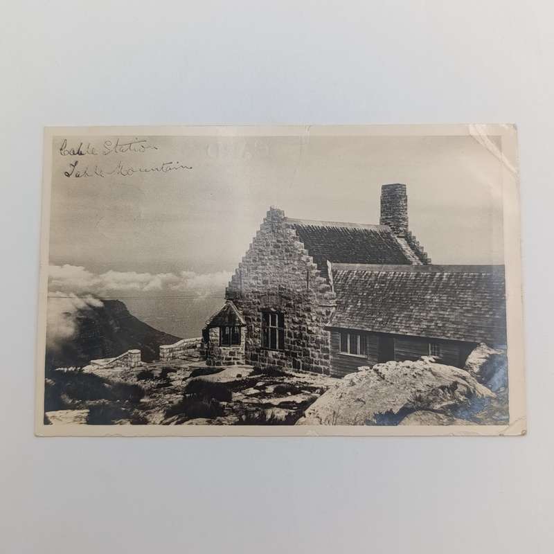 1939 Postcard posted at the Cape Town Cable station - picture of station