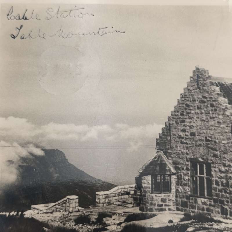 1939 Postcard posted at the Cape Town Cable station - picture of station