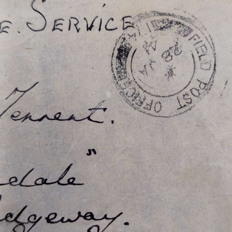 1941 WW2 On Active service cover posted from Field Post Office 174 to Pinelands South Africa