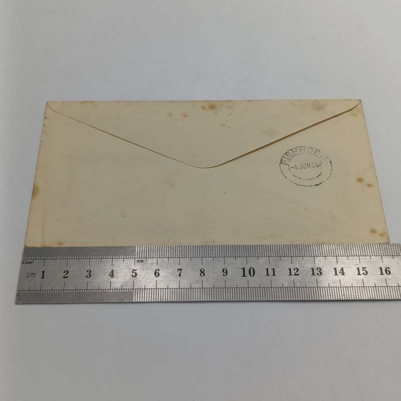 Cover posted Cape Town to Fishhoek 3-6-1935 on Mimosa Dahlia Gardens Stationary
