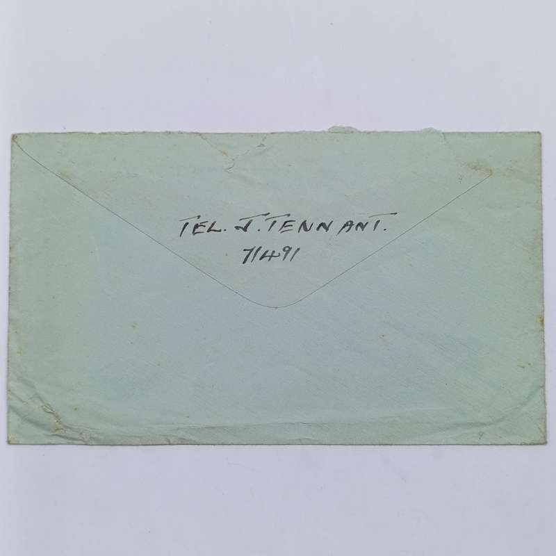 WW2 On Active Service cover - Passed by Censor no. 2770 and Received from HM Ships marks applied