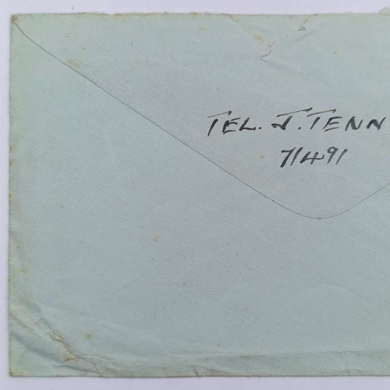 WW2 On Active Service cover - Passed by Censor no. 2770 and Received from HM Ships marks applied