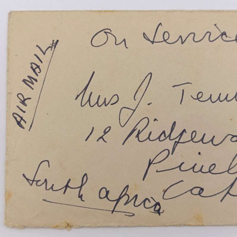 1946 Post WW2 on service cover with Field Post office 737 cancel Airmail Berlin