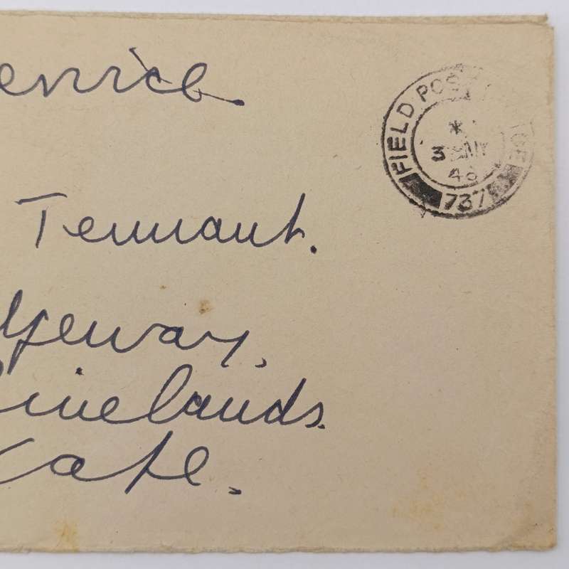 1946 Post WW2 on service cover with Field Post office 737 cancel Airmail Berlin