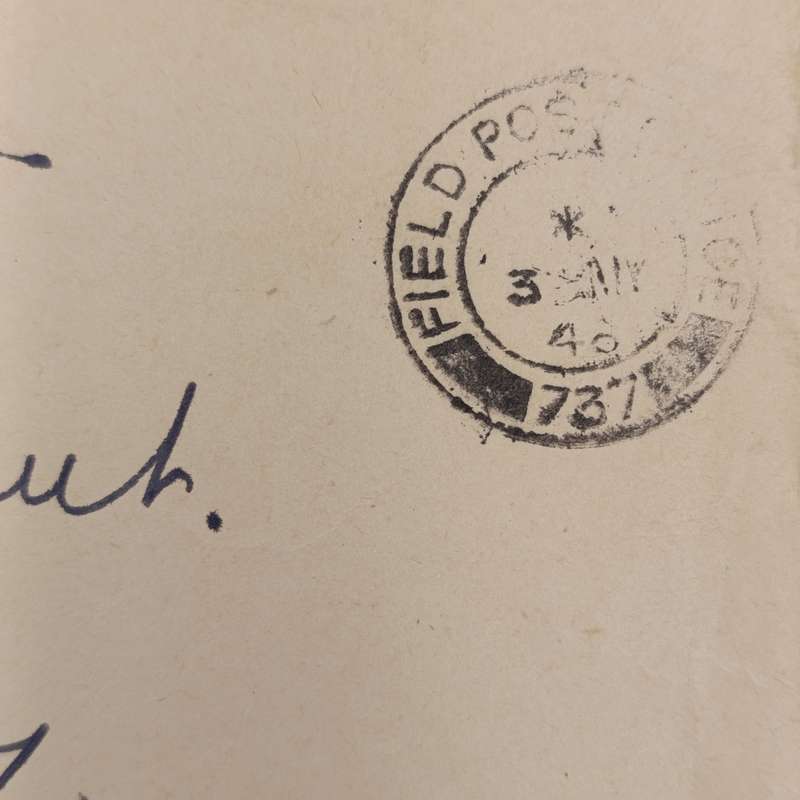 1946 Post WW2 on service cover with Field Post office 737 cancel Airmail Berlin