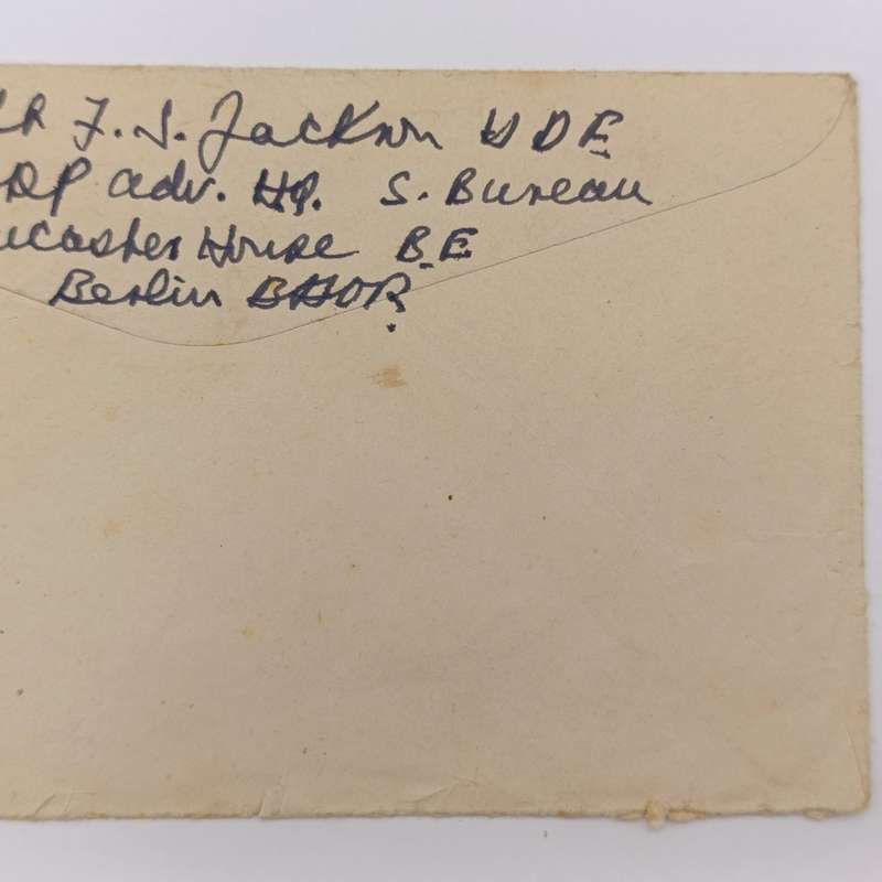 1946 Post WW2 on service cover with Field Post office 737 cancel Airmail Berlin