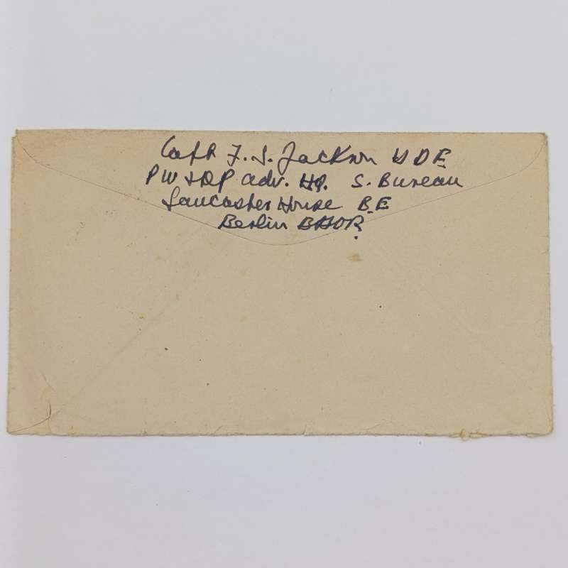 1946 Post WW2 on service cover with Field Post office 737 cancel Airmail Berlin