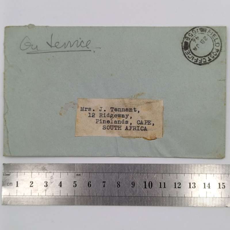 Post War WW2 cover Germany to South Africa Field Post Office 658 cancel 28 January 1946