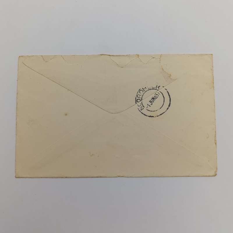 1937 Cover Roslin, Midlothian - Scotland to Noordhoek South Africa with 1 1/2d stamp