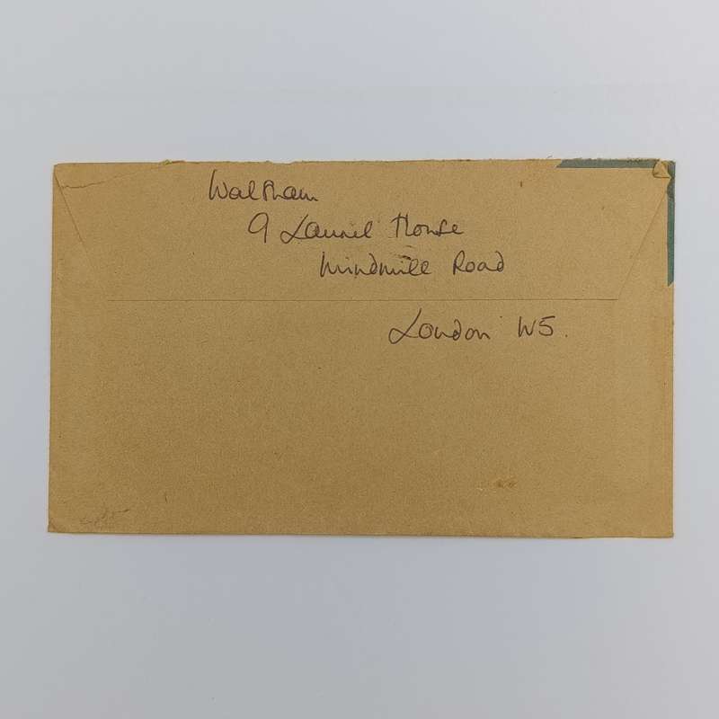 1979 Conservation society - Re-used paper Airmail cover from Chriswick, Britain to Rondebosch