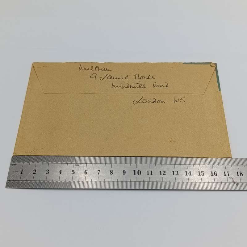 1979 Conservation society - Re-used paper Airmail cover from Chriswick, Britain to Rondebosch