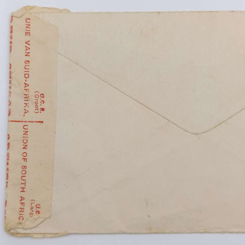 WW2 on Active Service letter opened by Censor and resealed - Coat of Arms mark applied with N below.