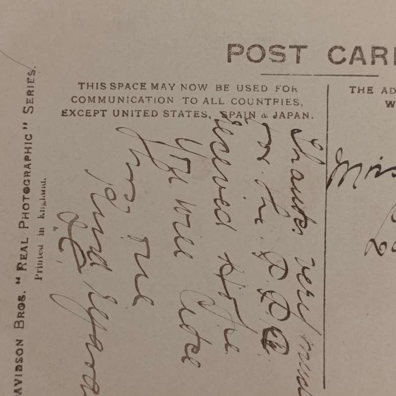 1905 Postcard West Bank, East London to Lower Paarl, Cape Colony - Picture of Miss Denise Orme