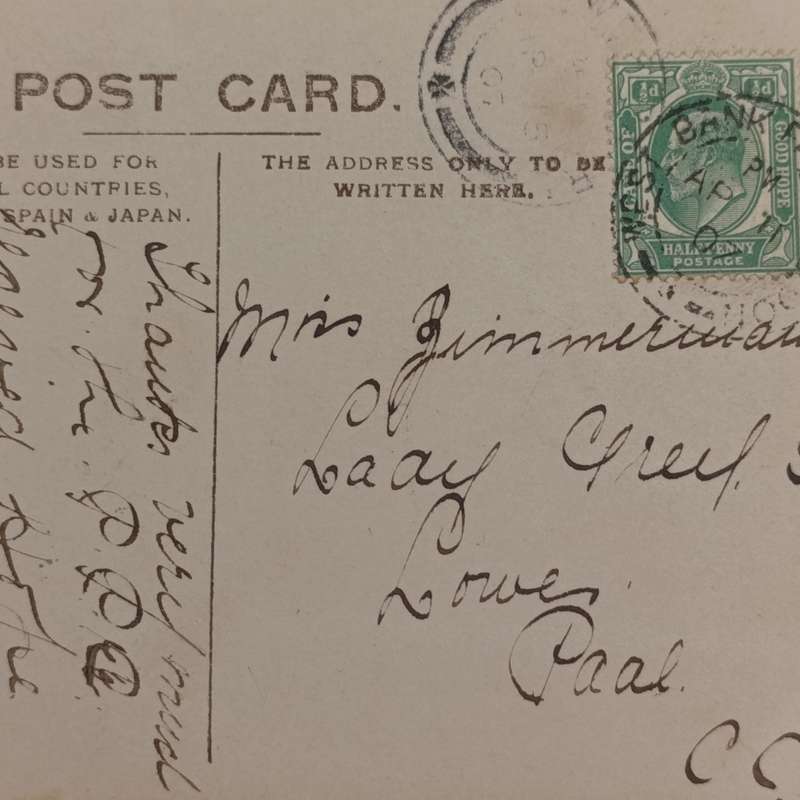 1905 Postcard West Bank, East London to Lower Paarl, Cape Colony - Picture of Miss Denise Orme
