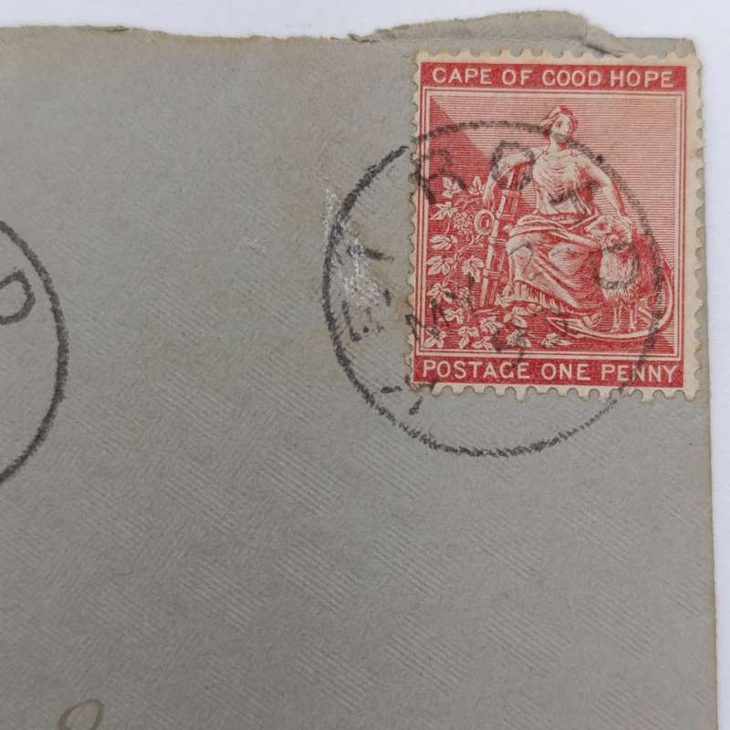 1890 Cover Kei Road to Umtata - One penny Cape of Good Hope stamp
