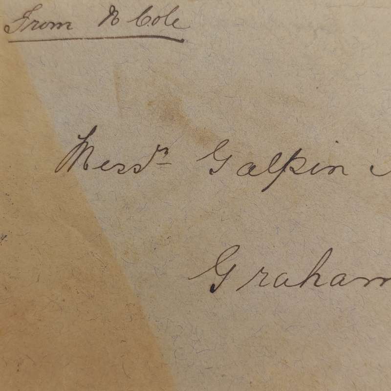 1901 Letter Kowie West to Grahamstown, Cape of Good Hope Backstamped Port Alfred and Grahamstown