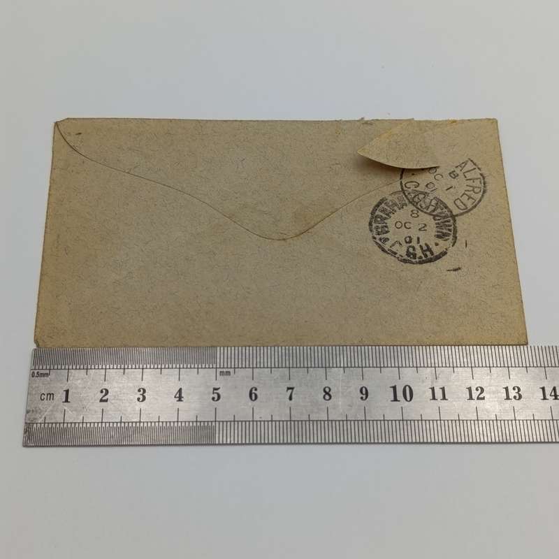 1901 Letter Kowie West to Grahamstown, Cape of Good Hope Backstamped Port Alfred and Grahamstown