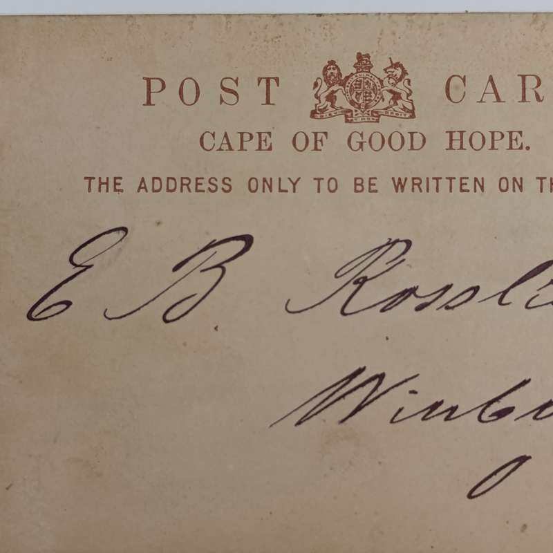 1895 Prepaid one penny postcard Cape Town to Winburb