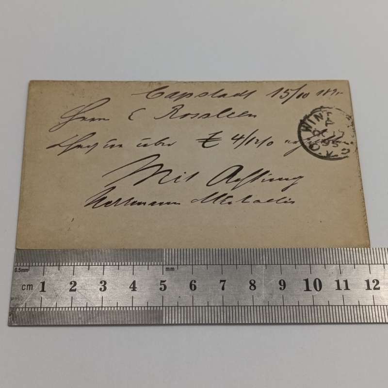 1895 Prepaid one penny postcard Cape Town to Winburb