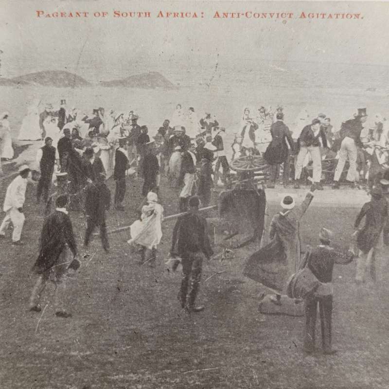 Postcard Cape Town to Rondebosch 1910 with Christmas Day cancellation plus Boxing day