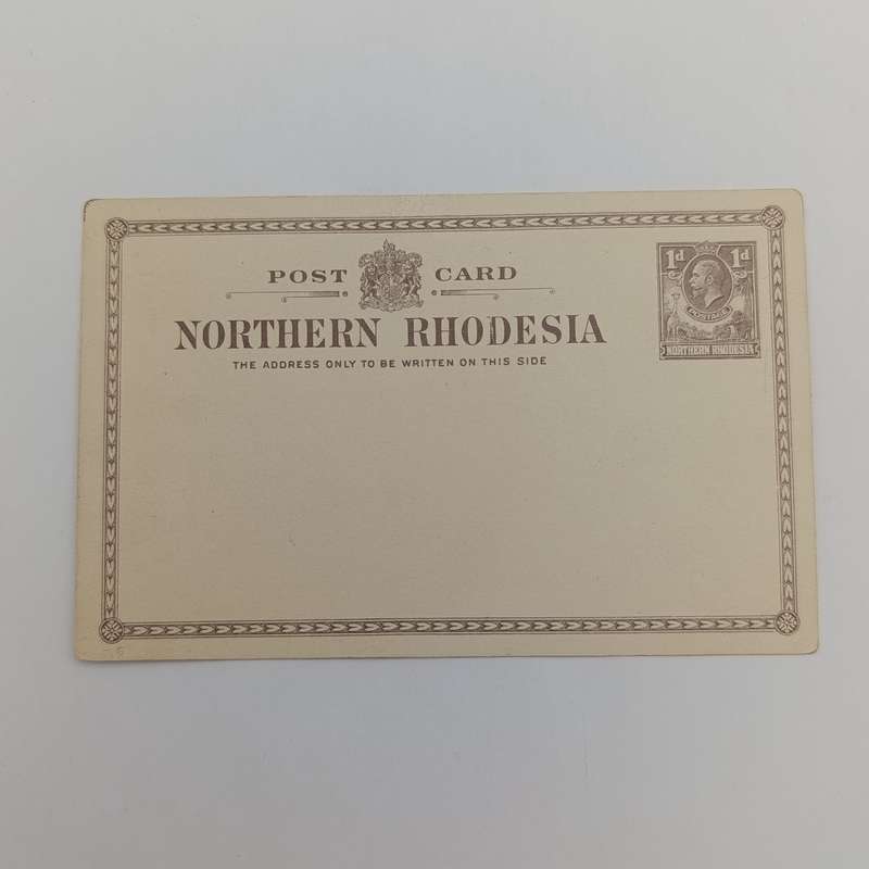 Unused postcard with prepaid postage 1d Northern Rhodesia