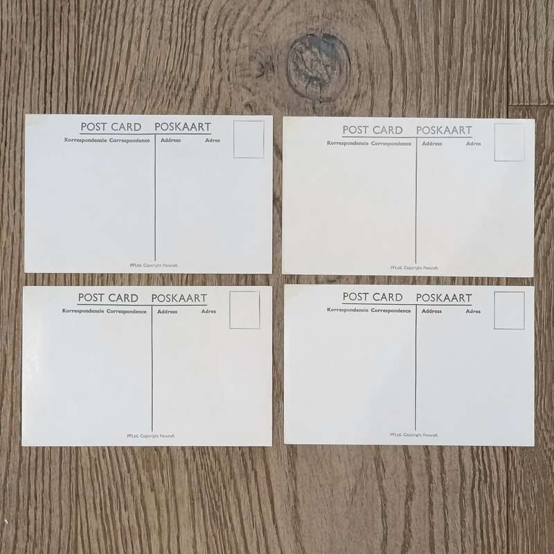 Twelve Glossy postcards of South African Native studies in original packaging