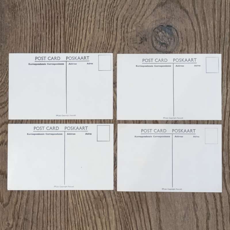 Twelve Glossy postcards of South African Native studies in original packaging