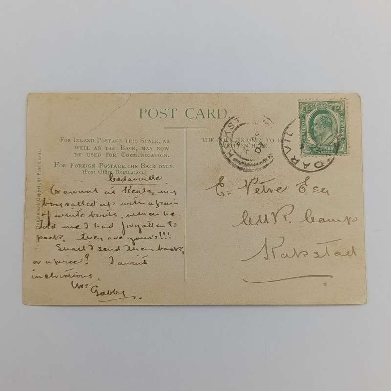 1907 Postcard Cedarville (East Griqualand) to Kokstad